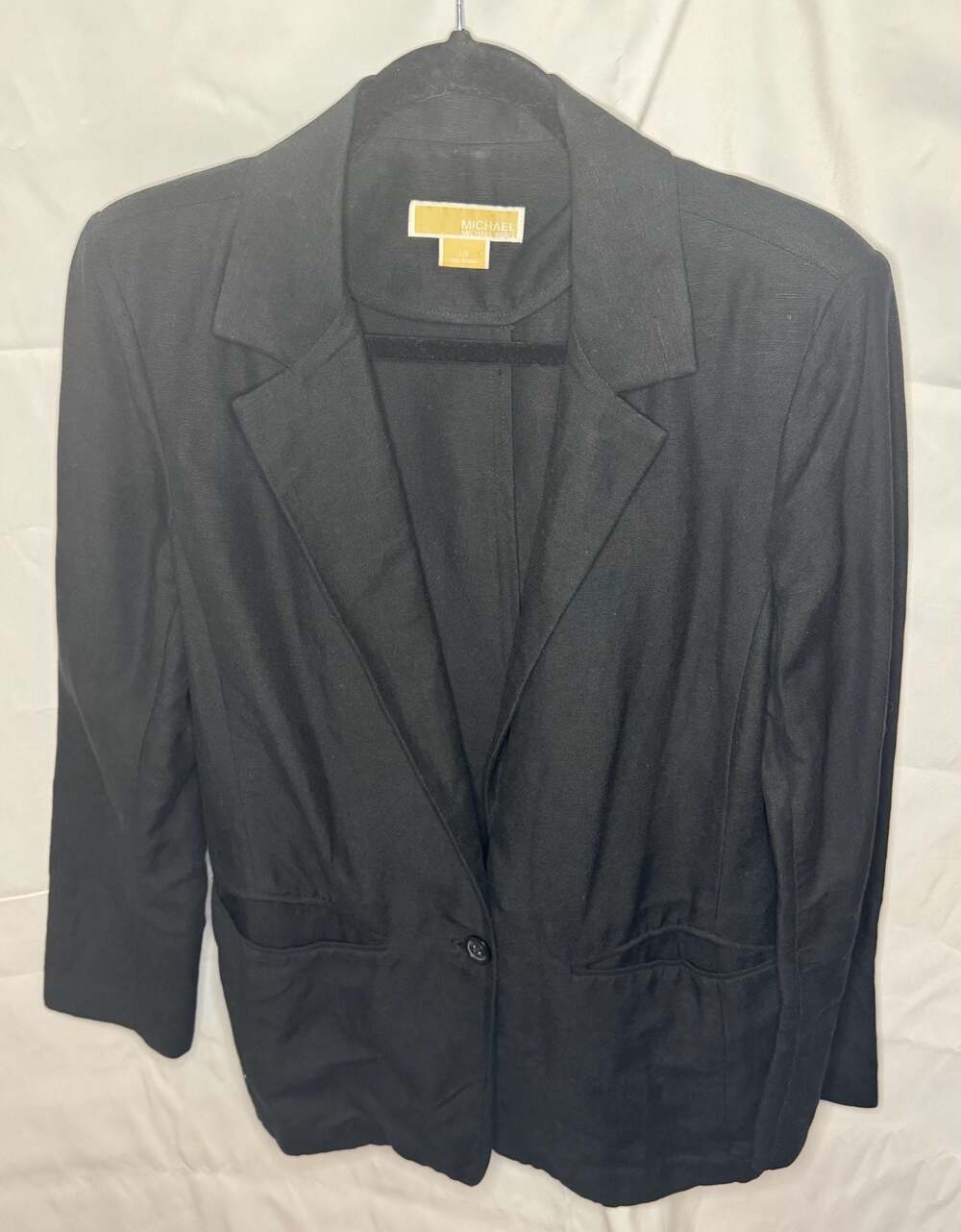 Michael Michael Kors Women's Black Single Button Shell Blazer Size Large